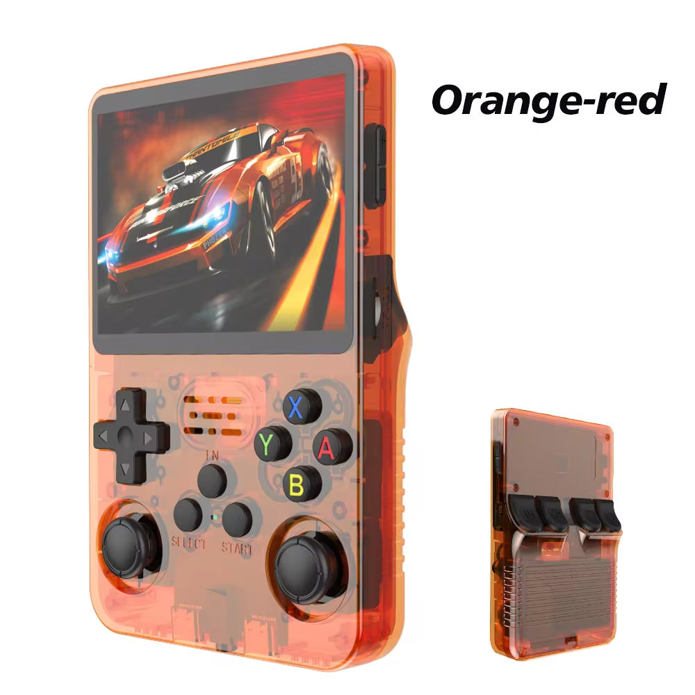 R36S Retro Handheld Video Game Console with Linux System, 3.5-Inch IPS Screen, R35S Pro Portable Video Player, 64GB Preloaded Games