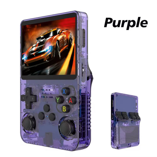 R36S Retro Handheld Video Game Console with Linux System, 3.5-Inch IPS Screen, R35S Pro Portable Video Player, 64GB Preloaded Games