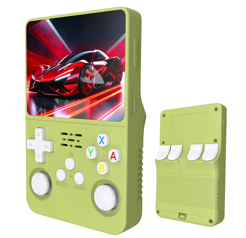 R36S Retro Handheld Video Game Console with Linux System, 3.5-Inch IPS Screen, R35S Pro Portable Video Player, 64GB Preloaded Games