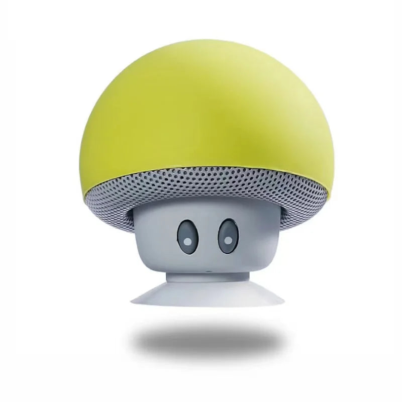 Portable Waterproof Bluetooth Speaker with Cute Cartoon Mushroom Design for iPhone and Xiaomi