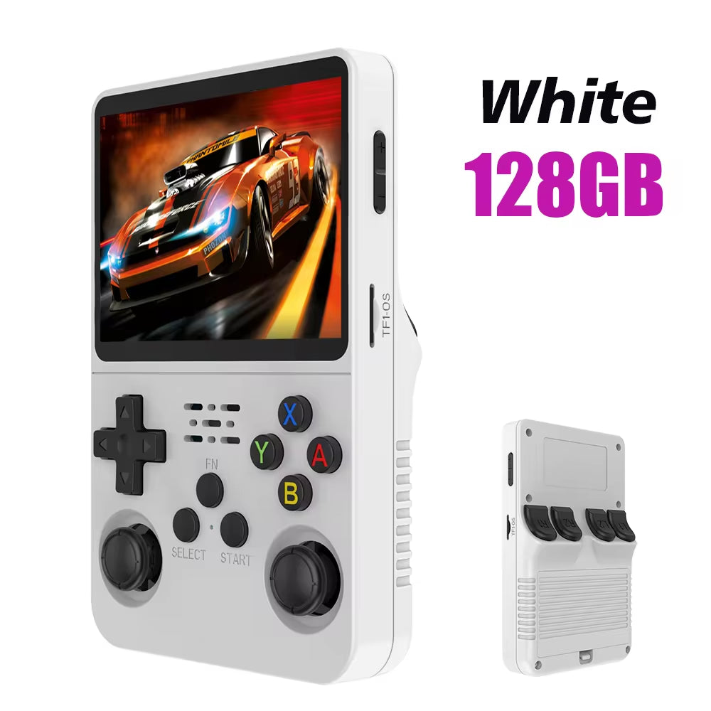 R36S Retro Handheld Video Game Console with Linux System, 3.5-Inch IPS Screen, R35S Pro Portable Video Player, 64GB Preloaded Games