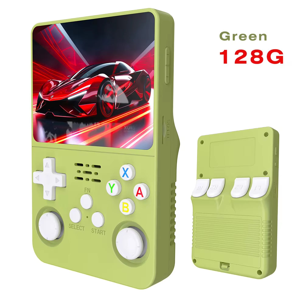 R36S Retro Handheld Video Game Console with Linux System, 3.5-Inch IPS Screen, R35S Pro Portable Video Player, 64GB Preloaded Games